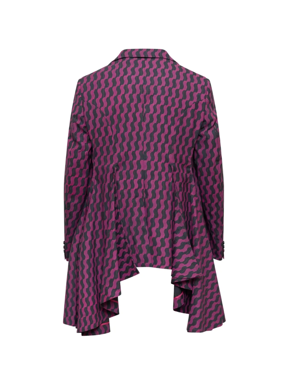 Comme des Garçons Homme Plus Blazer met geometrisch patroon Paars