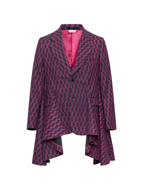 Comme des Garçons Homme Plus geometric-pattern blazer