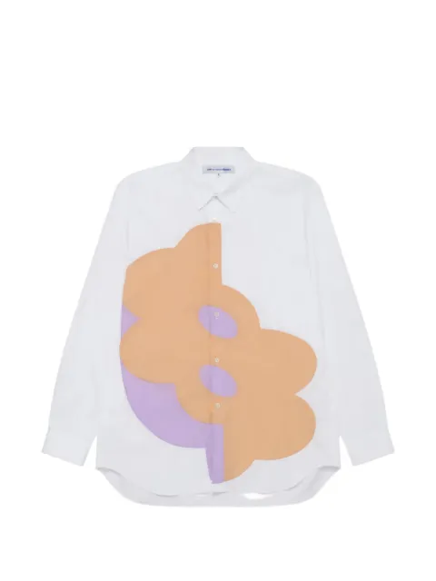 Comme Des Garçons Shirt print-detail long-sleeve shirt