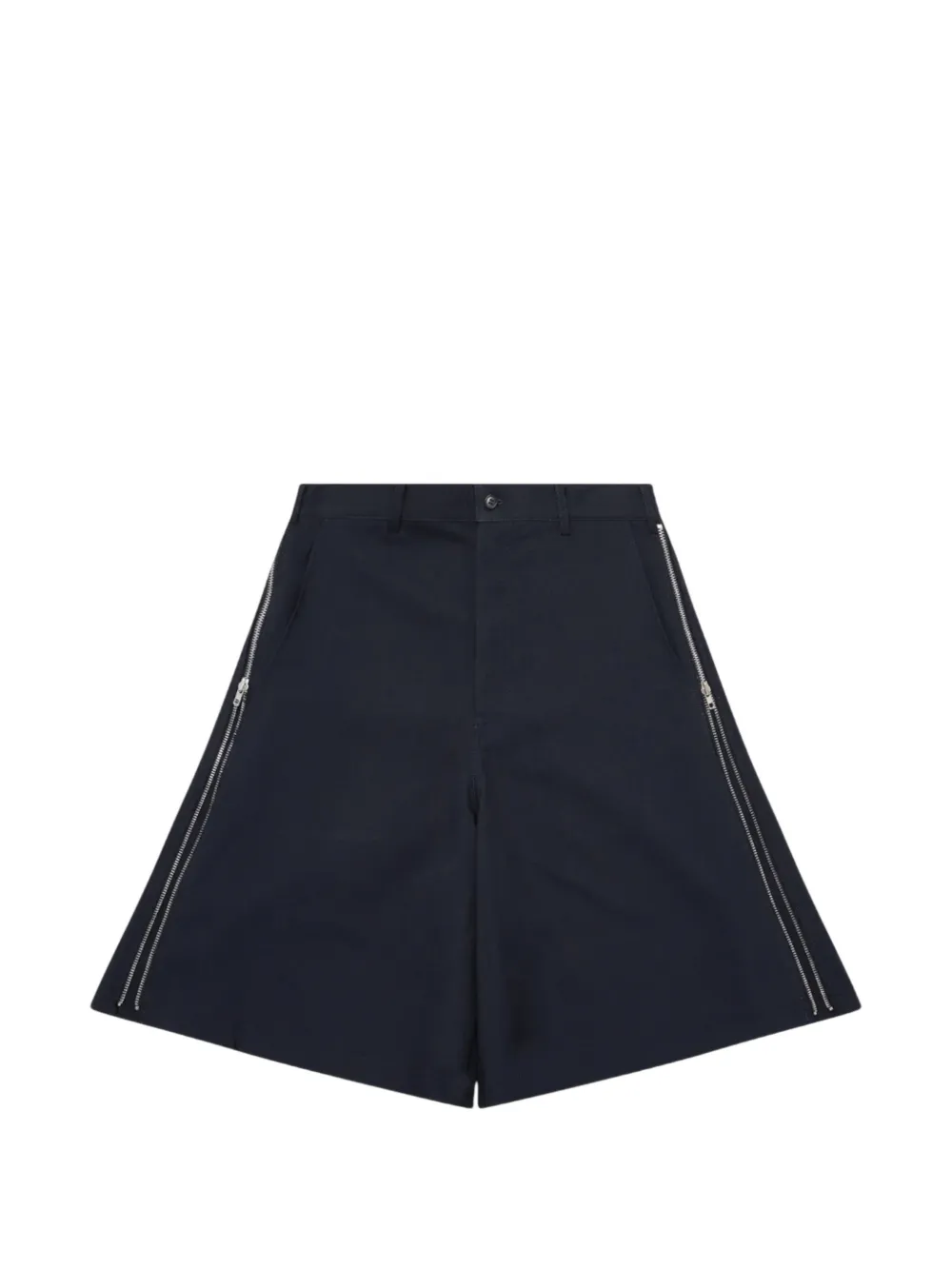 Comme Des Garçons Shirt zip-detail shorts - Blu