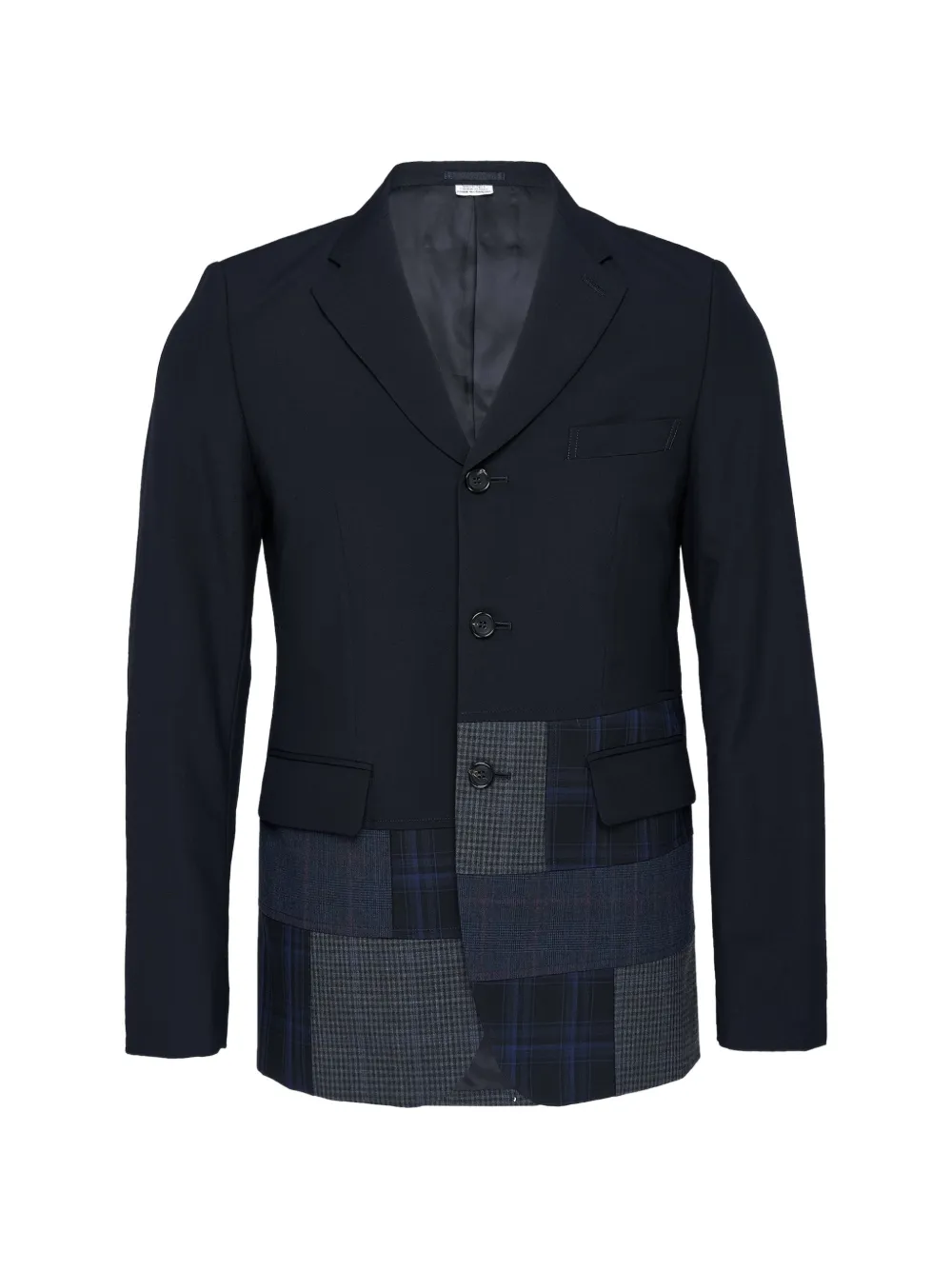 Comme des Garçons Homme Deux patchwork pocket blazer - Blau
