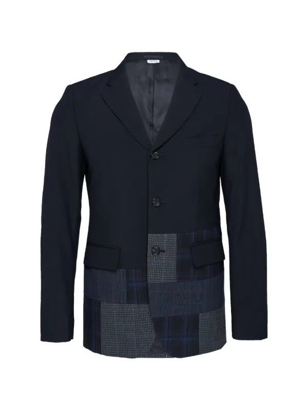 COMME desGARÇONS HOMME DEUX パッチワークジャケット Comme Des Garçons Homme Deux パッチワーク ジャケット | ブルー