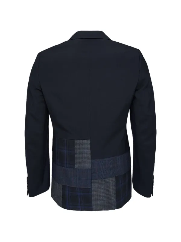 Comme Des Garçons Homme Deux パッチワーク ジャケット | ブルー