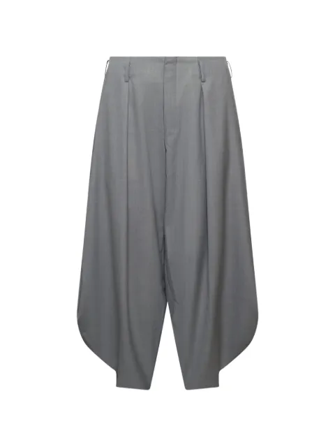 Comme des Garçons Homme Plus pleated curved-hem trousers