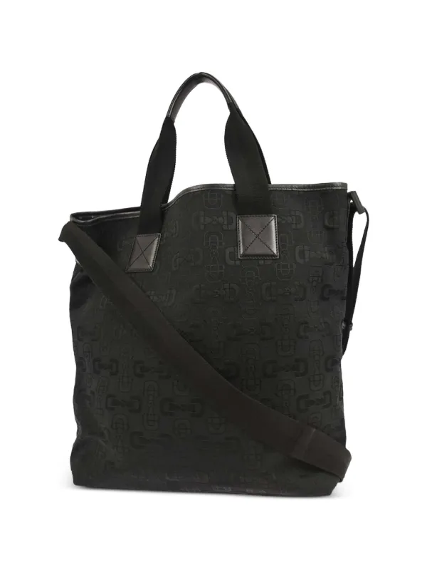 Gucci Pre-Owned 1990-2000s パターン ハンドバッグ | ブラック