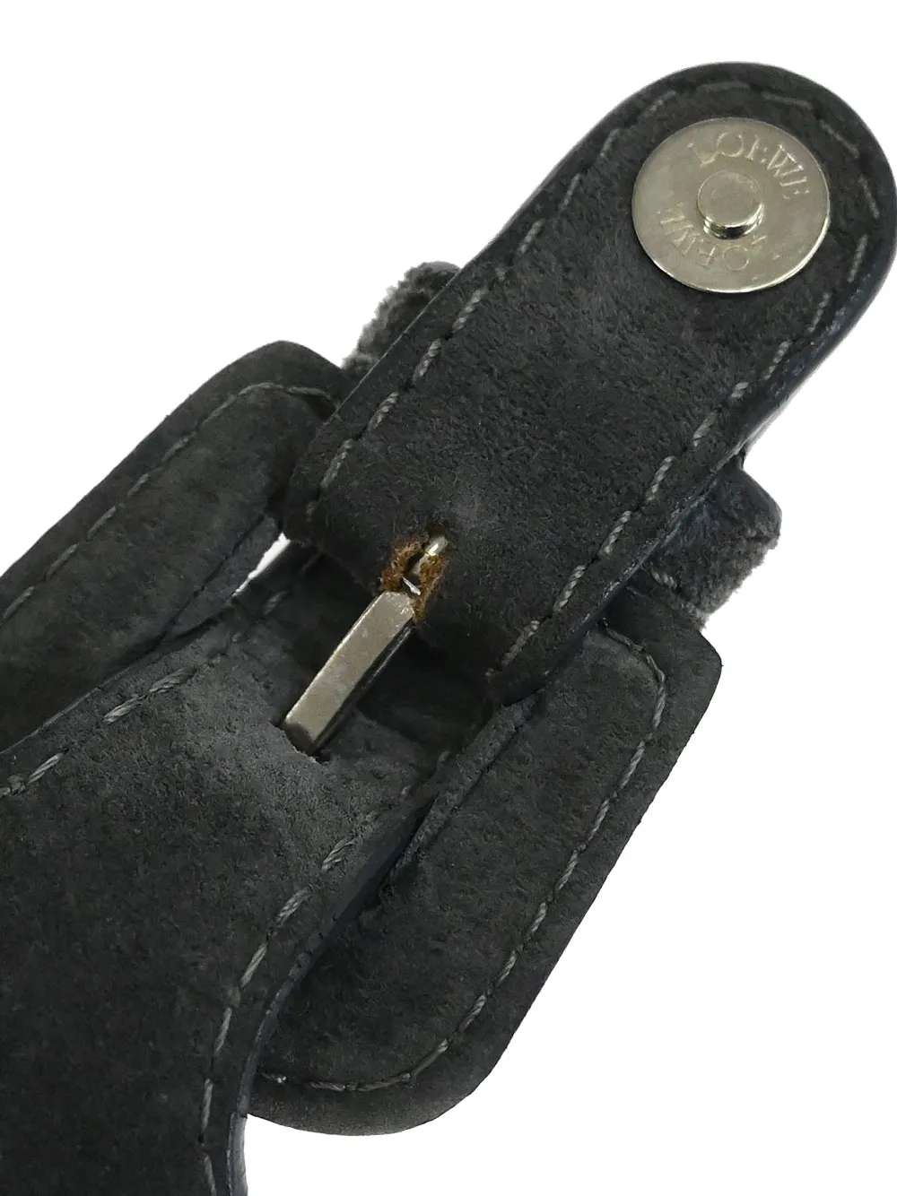 2006 Studded Suede Shoulder Bag