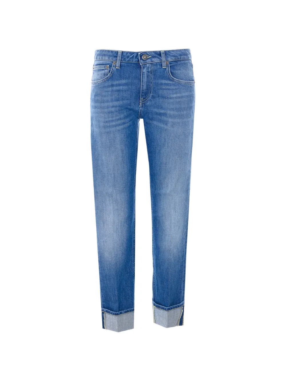DONDUP logo-patch skinny jeans - Blu