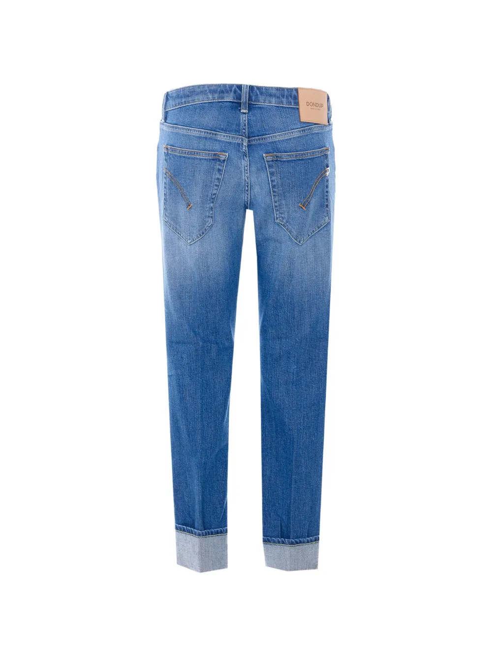  Dondup Vaqueros Skinny Con Parche Del Logo - Azul 