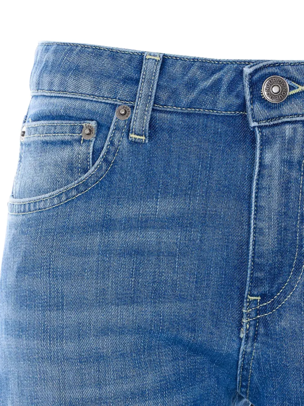 DONDUP Skinny jeans met logopatch Blauw