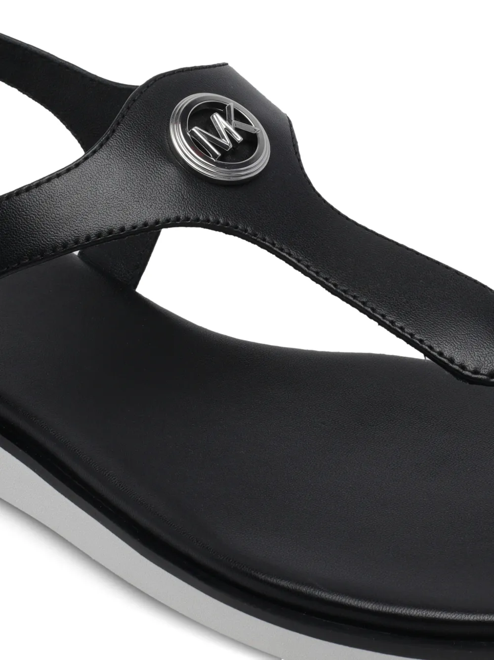 Michael Kors Sandalen met logogesp Zwart