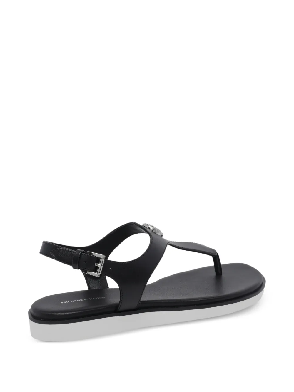 Michael Kors Sandalen met logogesp Zwart