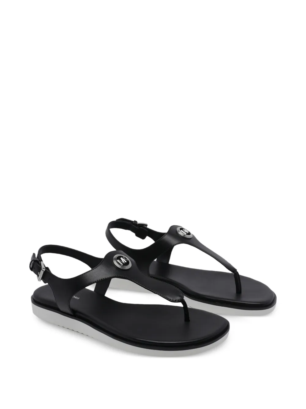 Michael Kors Sandalen met logogesp Zwart