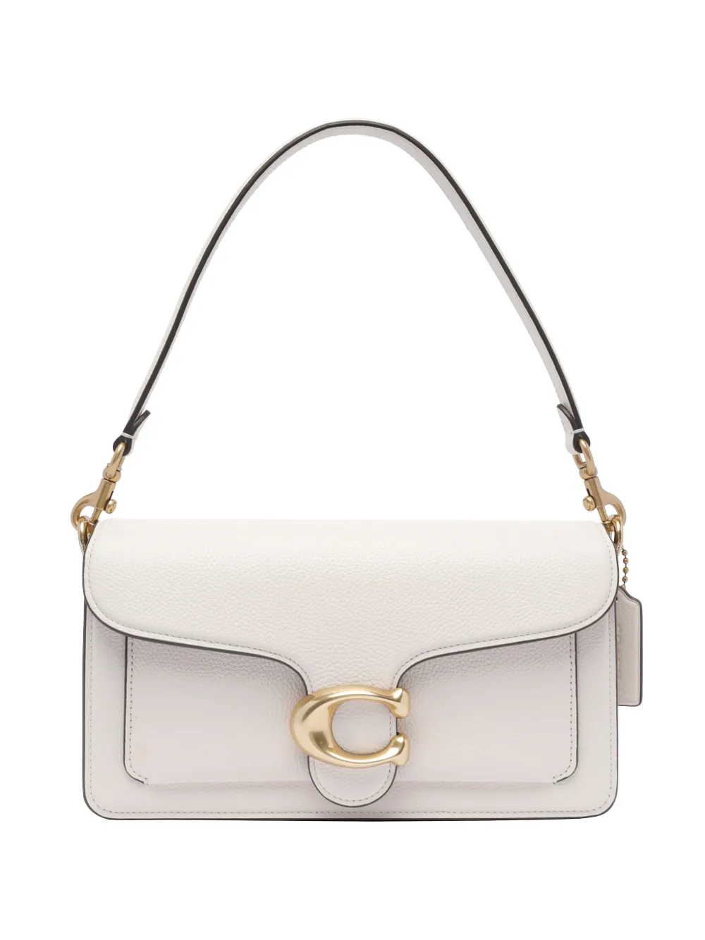 Coach Tabby Frontal-logo Shoulder Bag In White