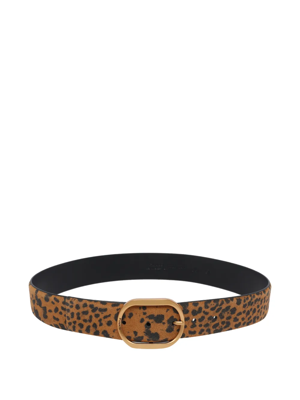 PINKO leopard-print buckle belt - Toni neutri