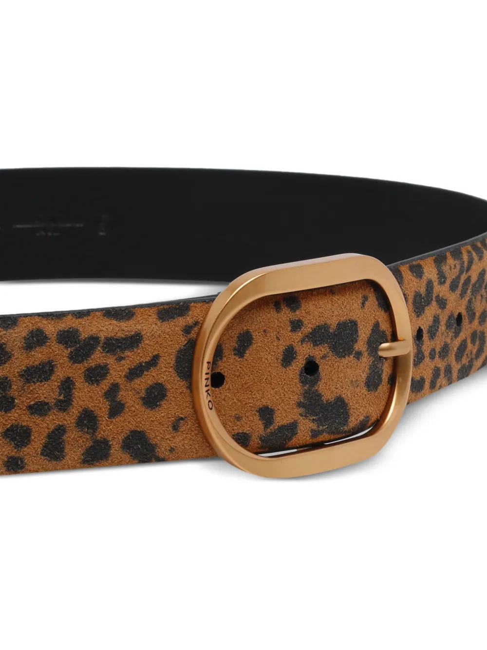 PINKO Gespriem met luipaardprint Beige