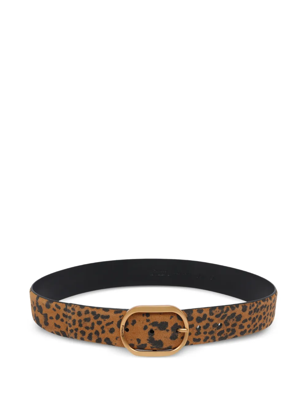 PINKO leopard-print buckle belt - Toni neutri