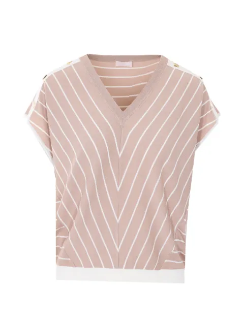 LIU JO striped detail t-shirt