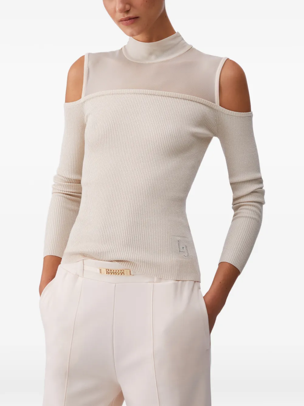  Liu Jo Logo-embellishment Sweater - Neutrals 