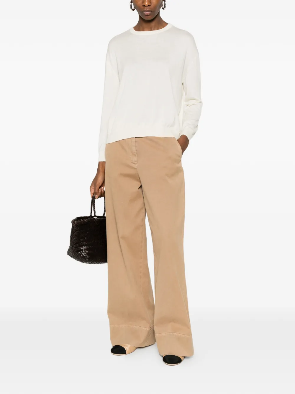  Beyou Round-neck Sweater - Neutrals 