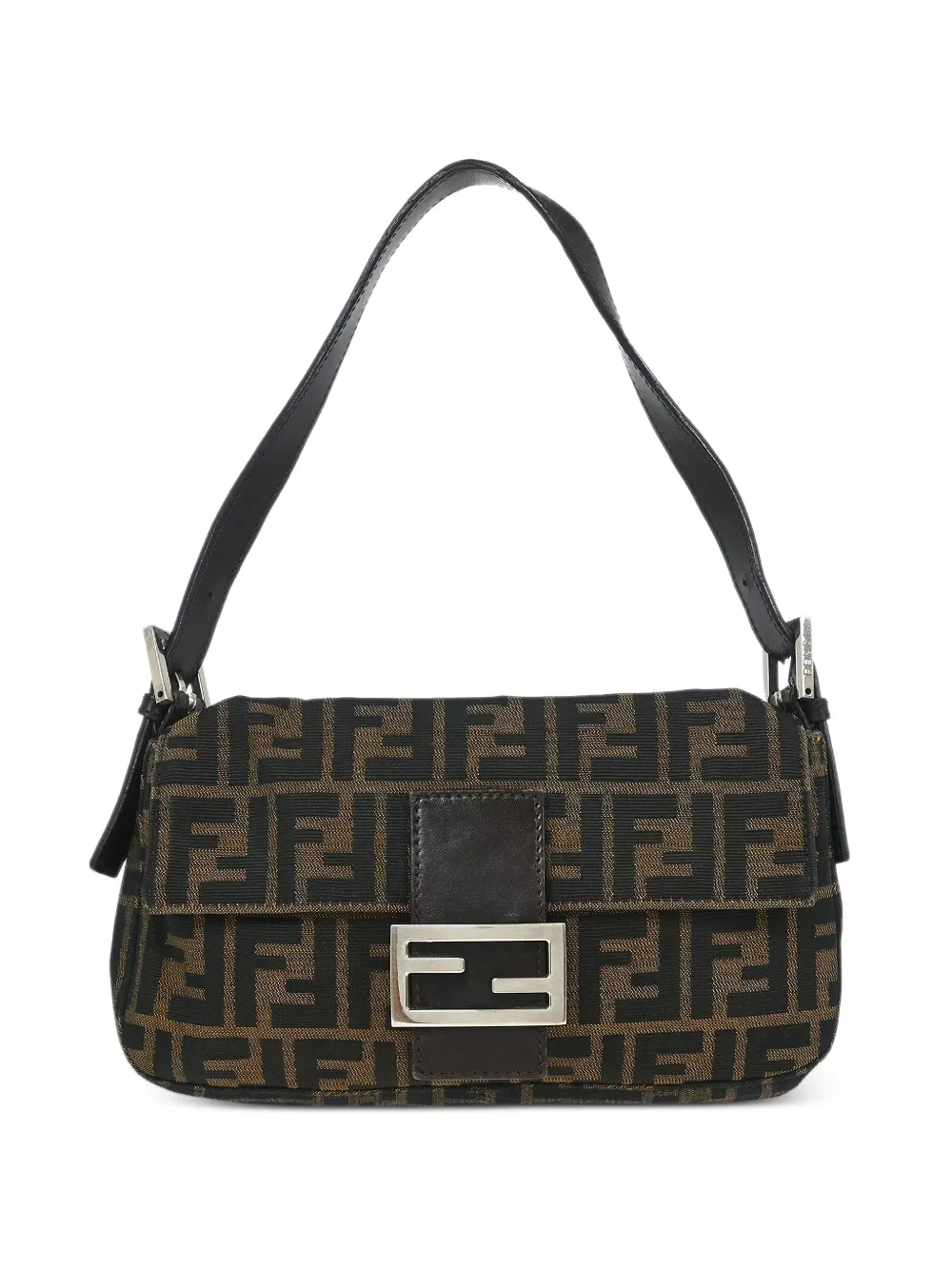 Fendi Pre-Owned 1990-2000s zucca baguette shoulder bag - Nero