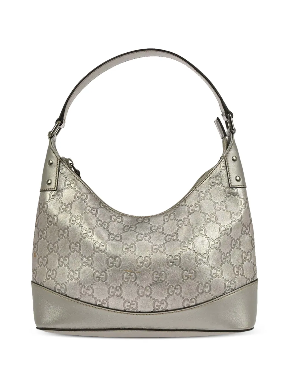 Gucci Pre-Owned 1990-2000s embossed leather tote bag - Argento