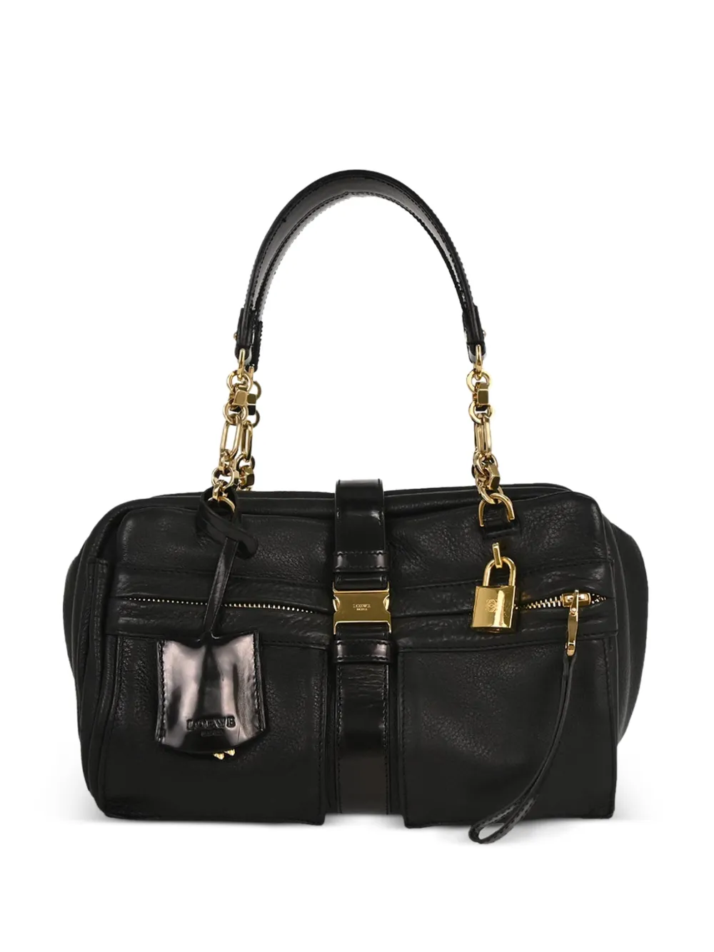 Loewe Pre-Owned 2009 chain Laura 26 shoulder bag - Nero