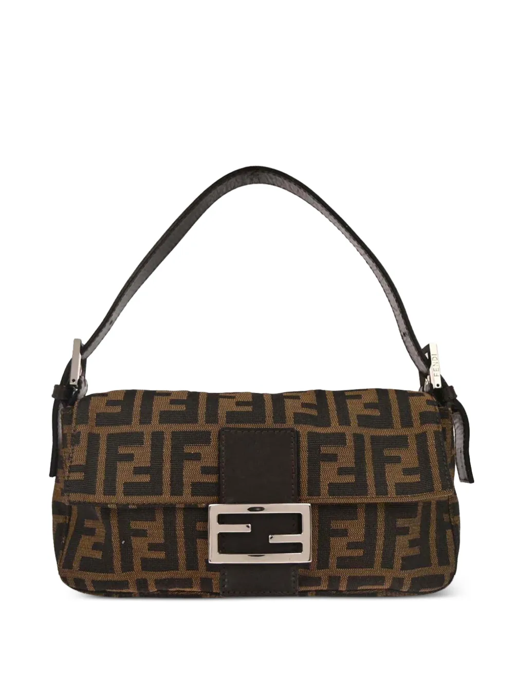 Fendi Pre-Owned 2000 Zucca pattern baguette tote bag - Toni neutri
