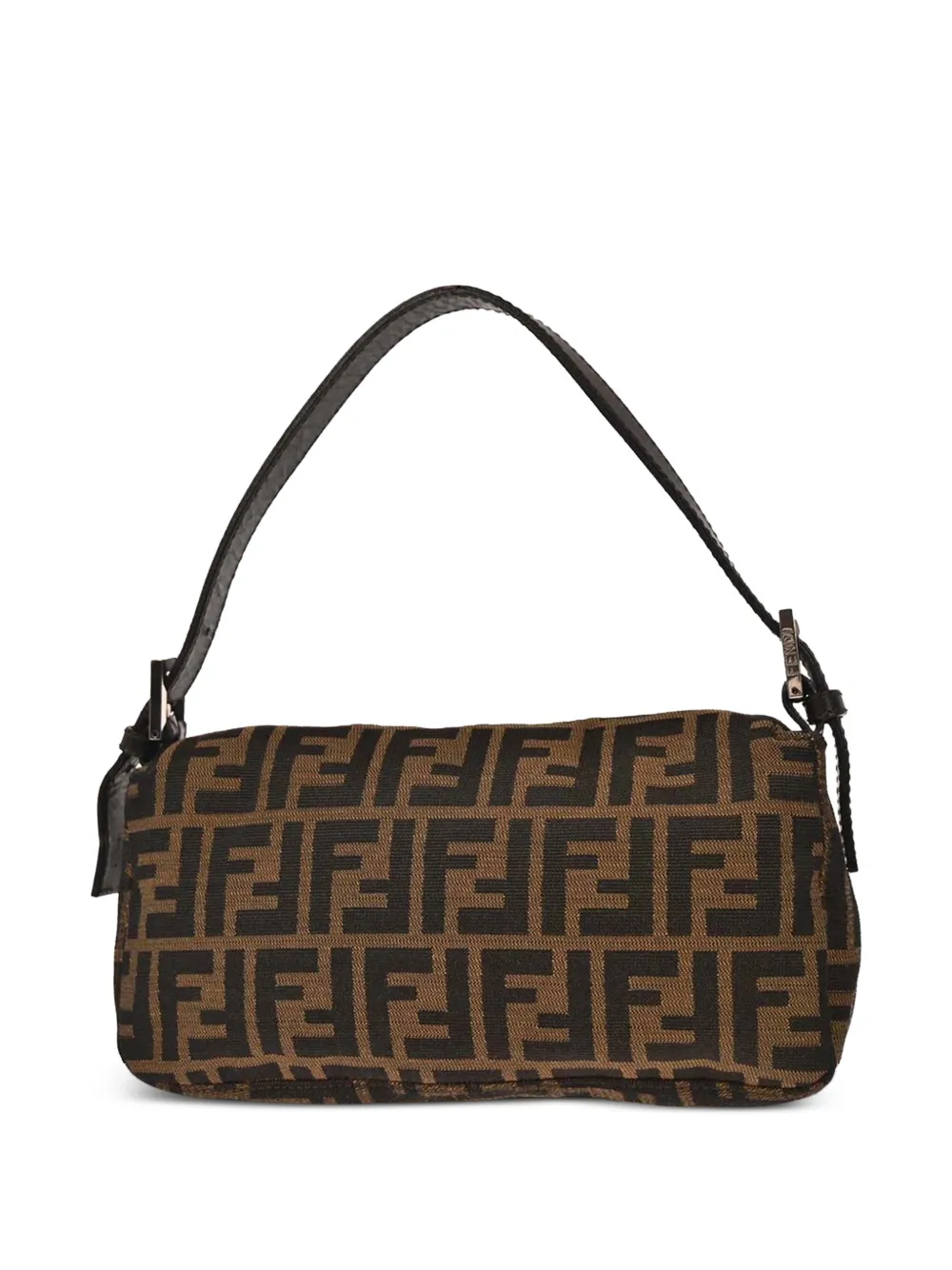  Fendi Pre-owned 2000 Zucca Pattern Baguette Tote Bag - Neutrals 