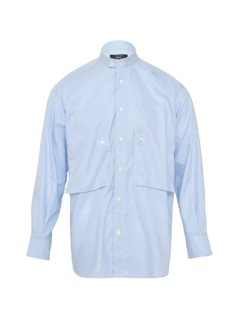 Comme des Garçons Homme long-sleeve patch-pocket shirt