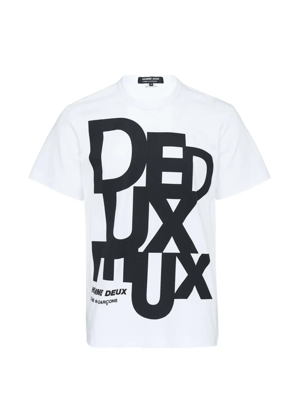 Comme des Garçons Homme Deux short-sleeve logo-print T-shirt - Bianco