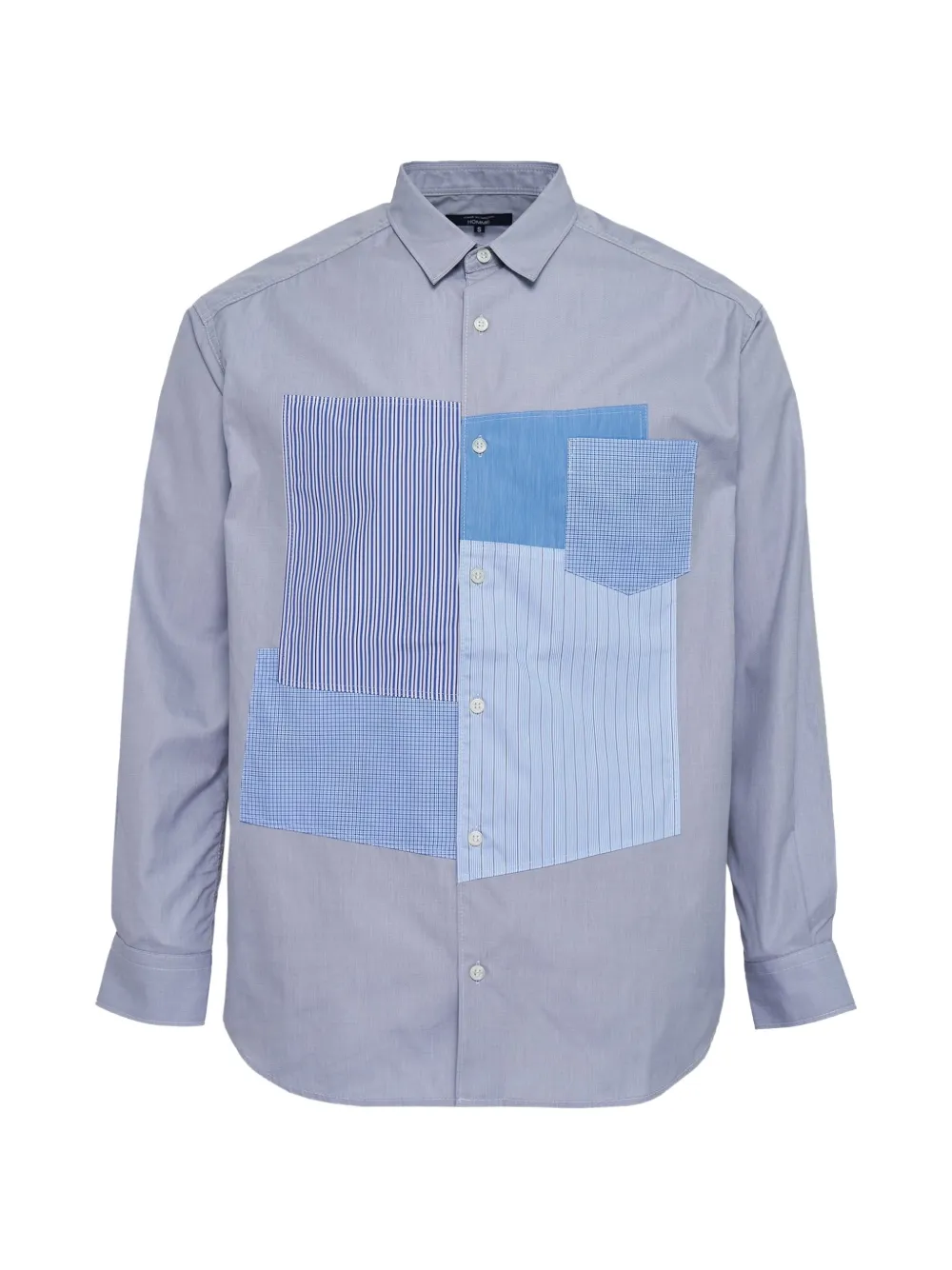 Comme des Garçons Homme patchwork shirt - Blu