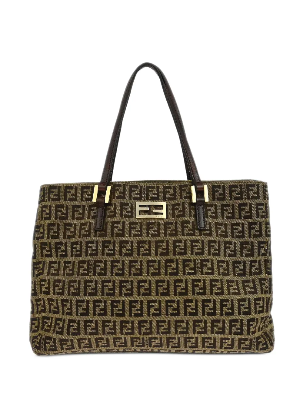 Fendi Pre-Owned Borsa tote in tela con motivo Zucchino 2005 - Toni neutri