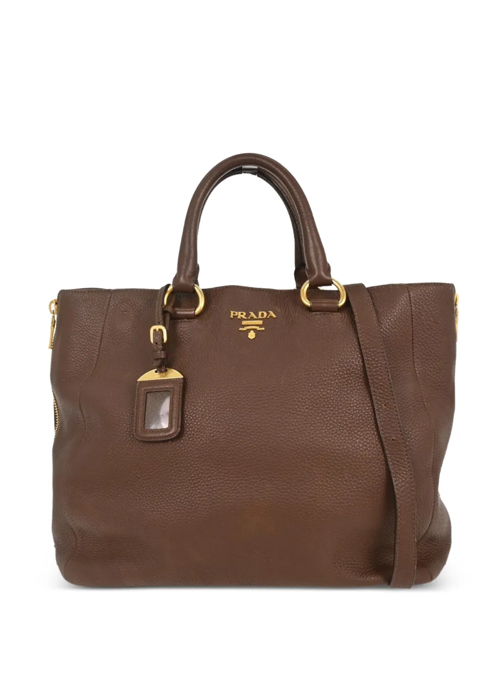 Prada Pre-Owned Borsa tote in pelle anni '90 - Marrone