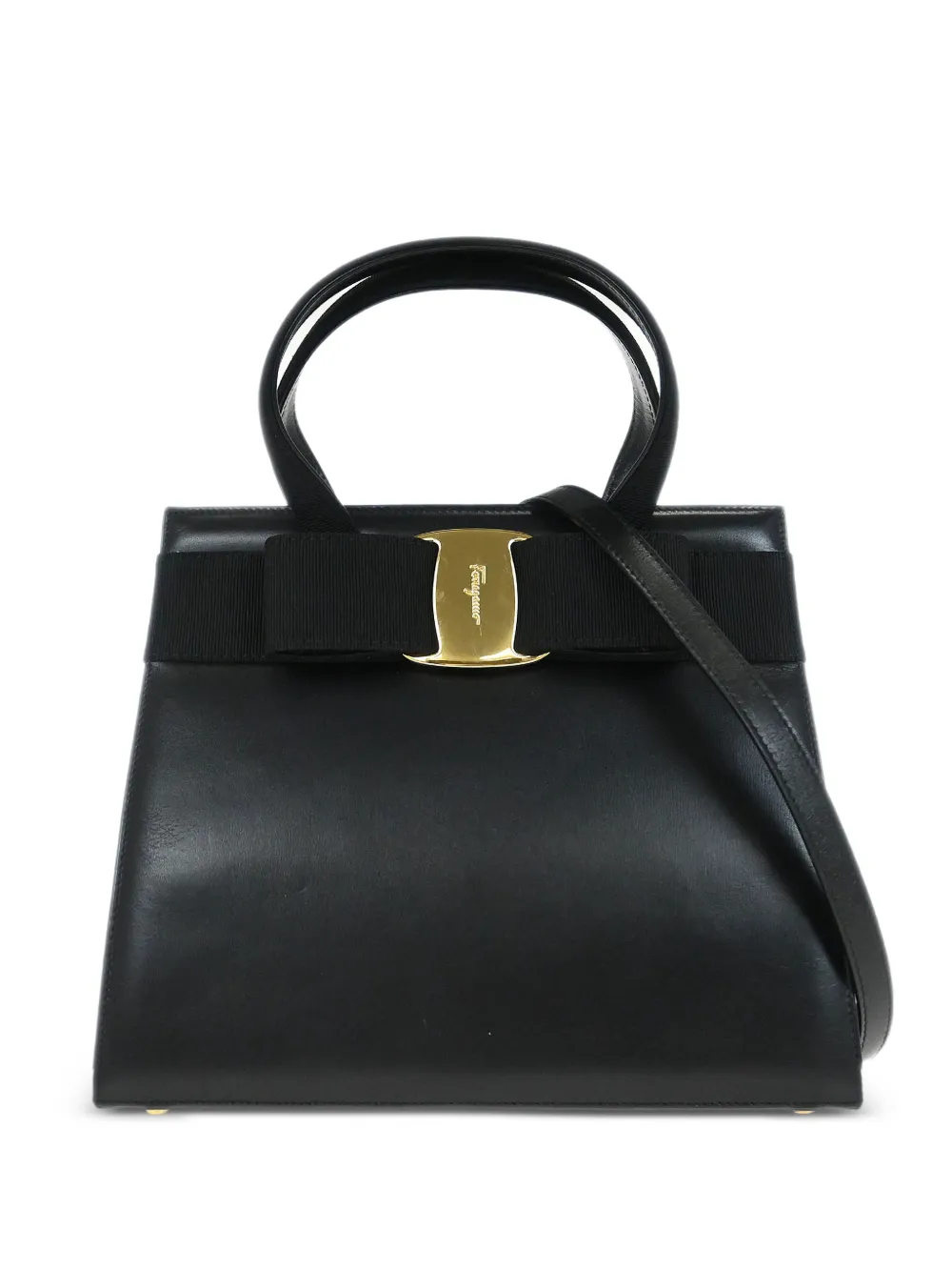 Ferragamo Pre-Owned Borsa a spalla Vara Bow anni '90 - Nero