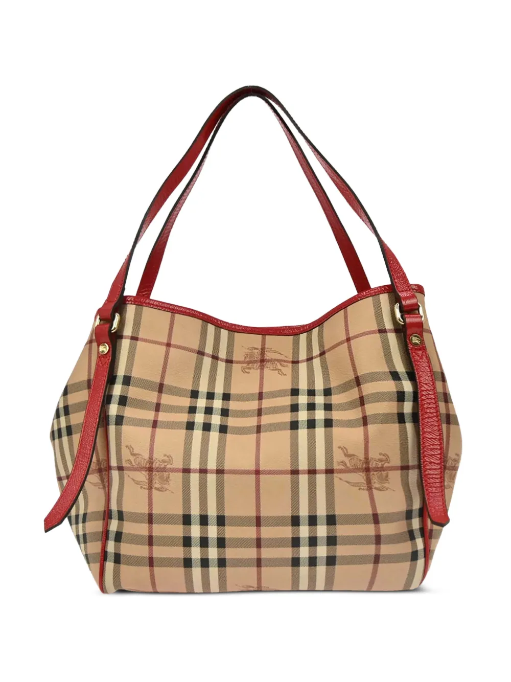 Burberry Pre-Owned 1990s Tote Bag mit Karomuster - Nude