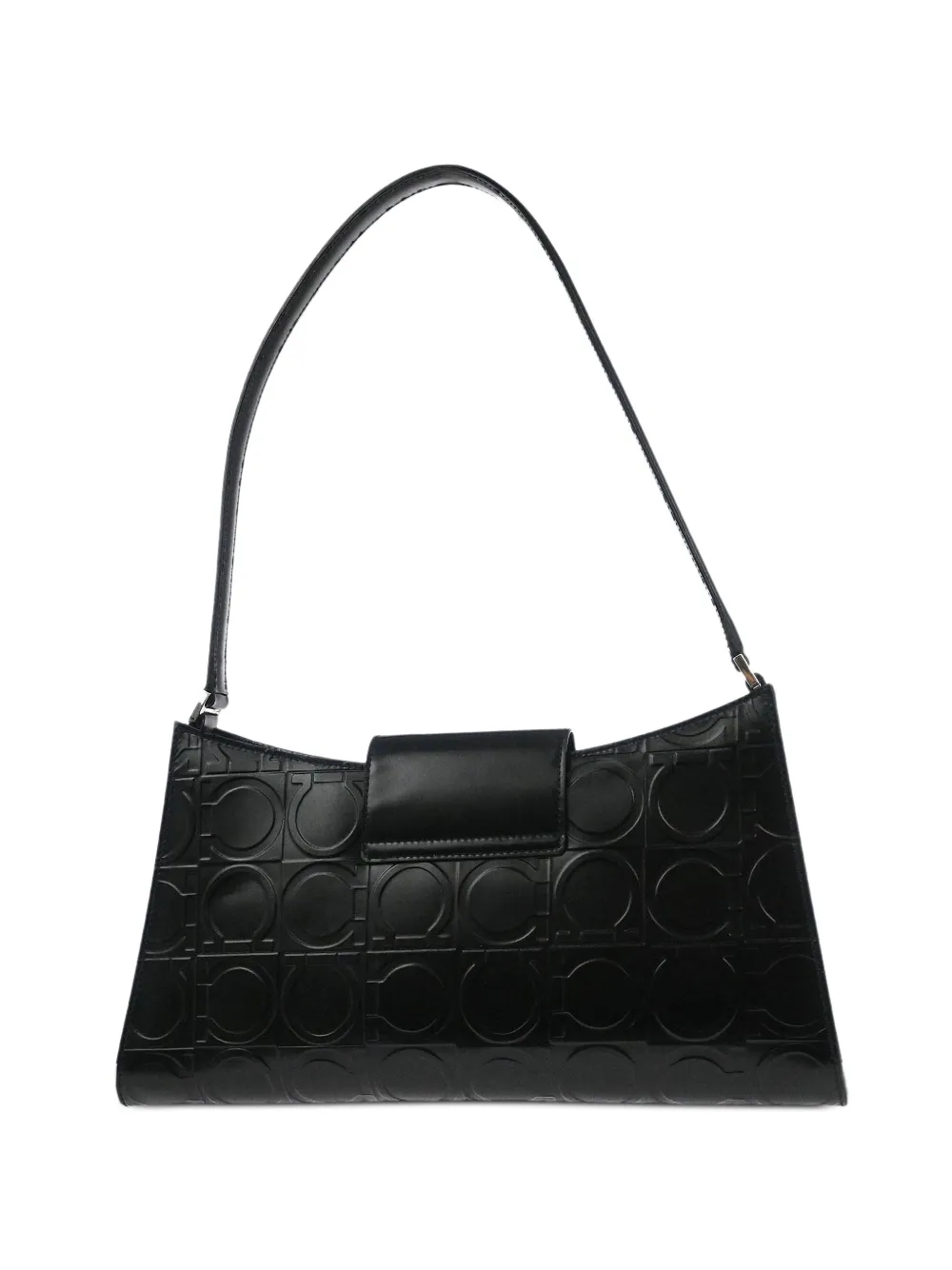  Ferragamo Pre-owned 1990s Gancini Leather Bag - Black 