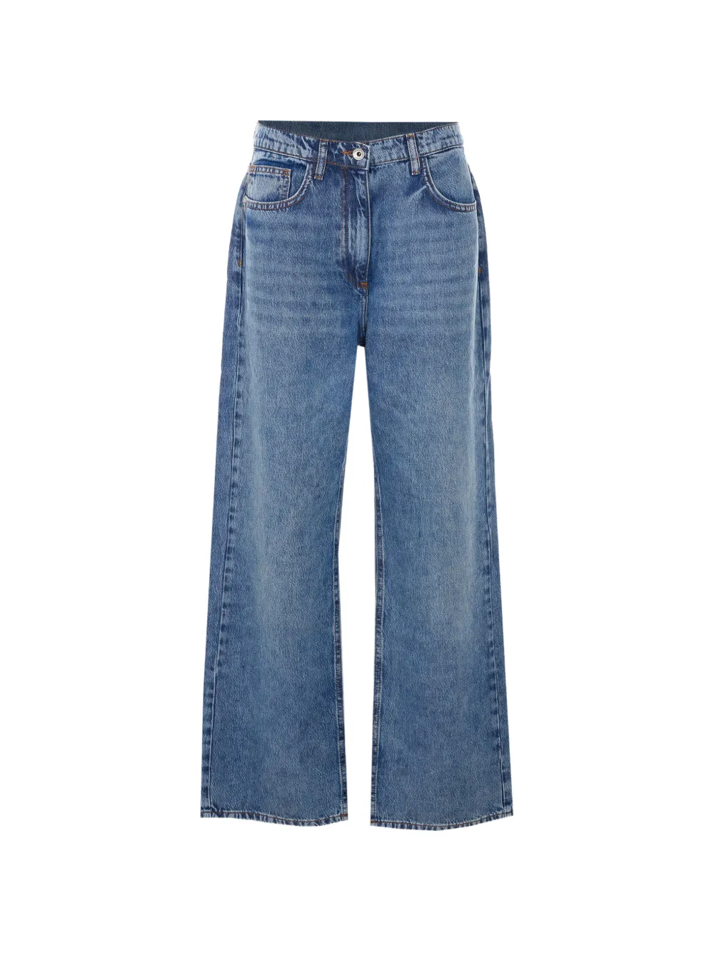 Patrizia Pepe embroidered logo jeans - Blu