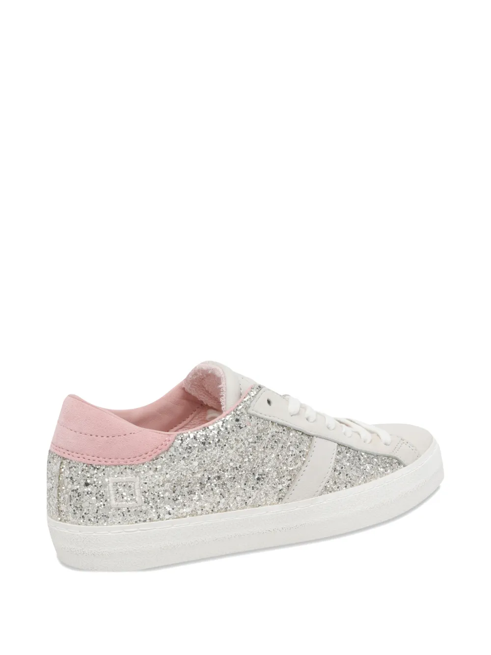 D.A.T.E. Hill Low sneakers met glitter Zilver