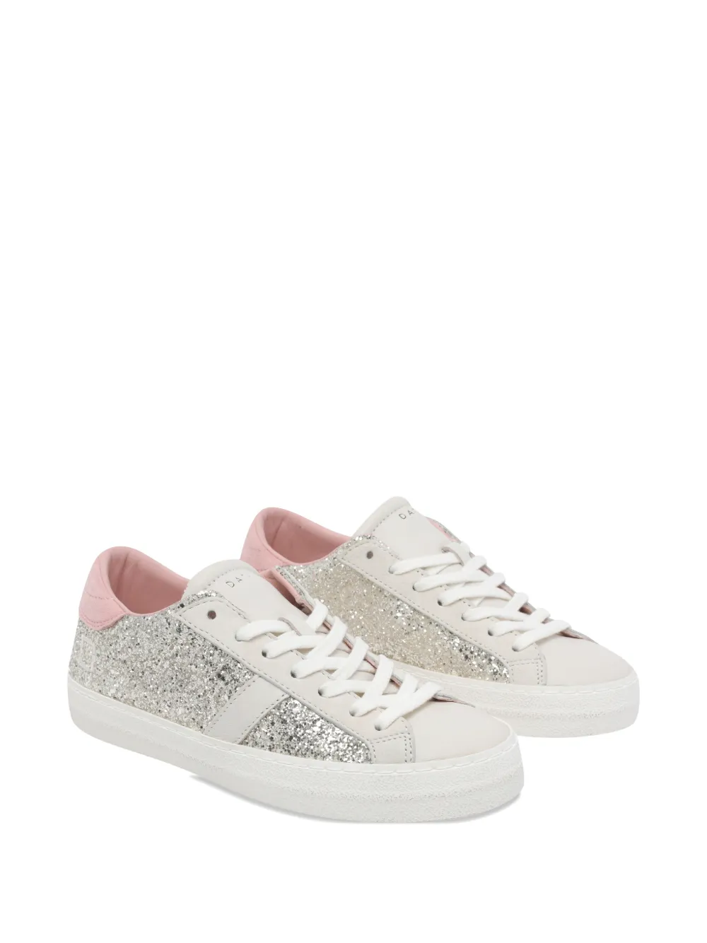 D.A.T.E. Hill Low sneakers met glitter Zilver