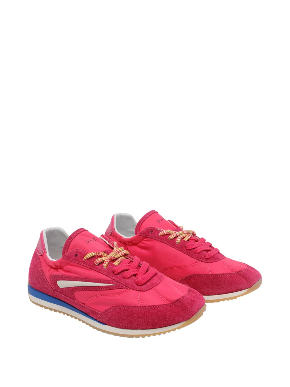 D.A.T.E. Suède sneakers met ronde neus Roze