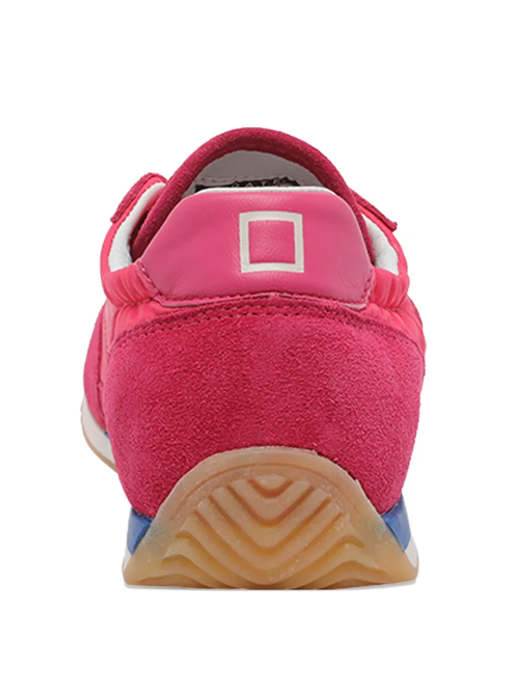 D.A.T.E. Suède sneakers met ronde neus Roze