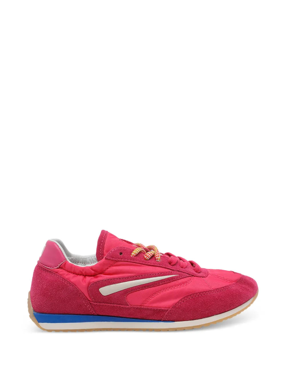 D.A.T.E. Suède sneakers met ronde neus Roze
