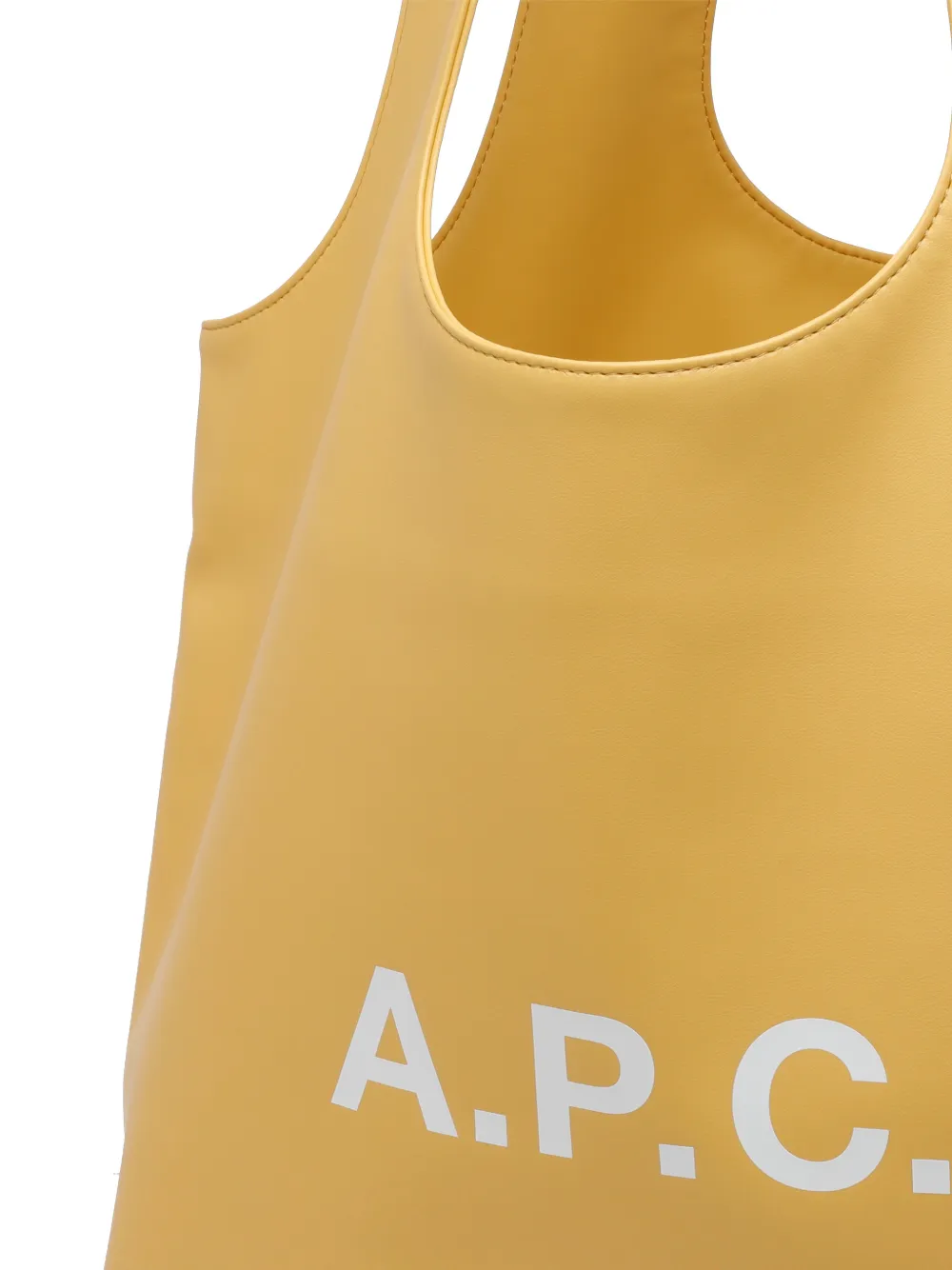 A.P.C. Ninon schoudertas met logoprint Geel