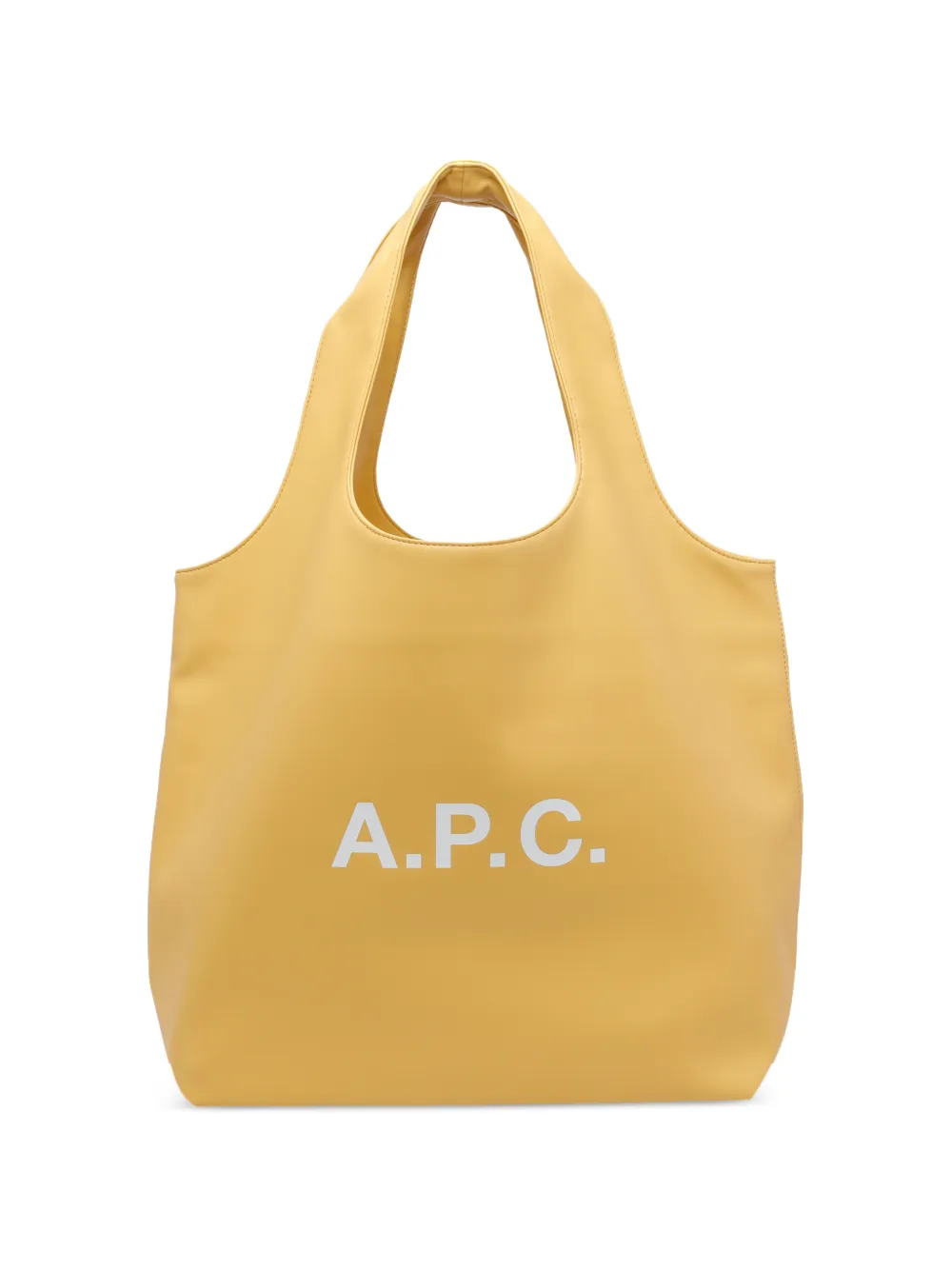 A.P.C. Ninon logo-print shoulder bag - Giallo