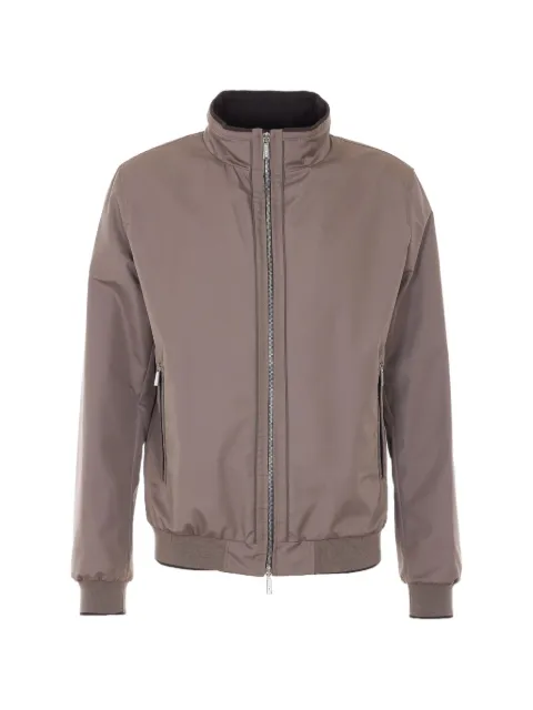 Moorer high neck zip jacket