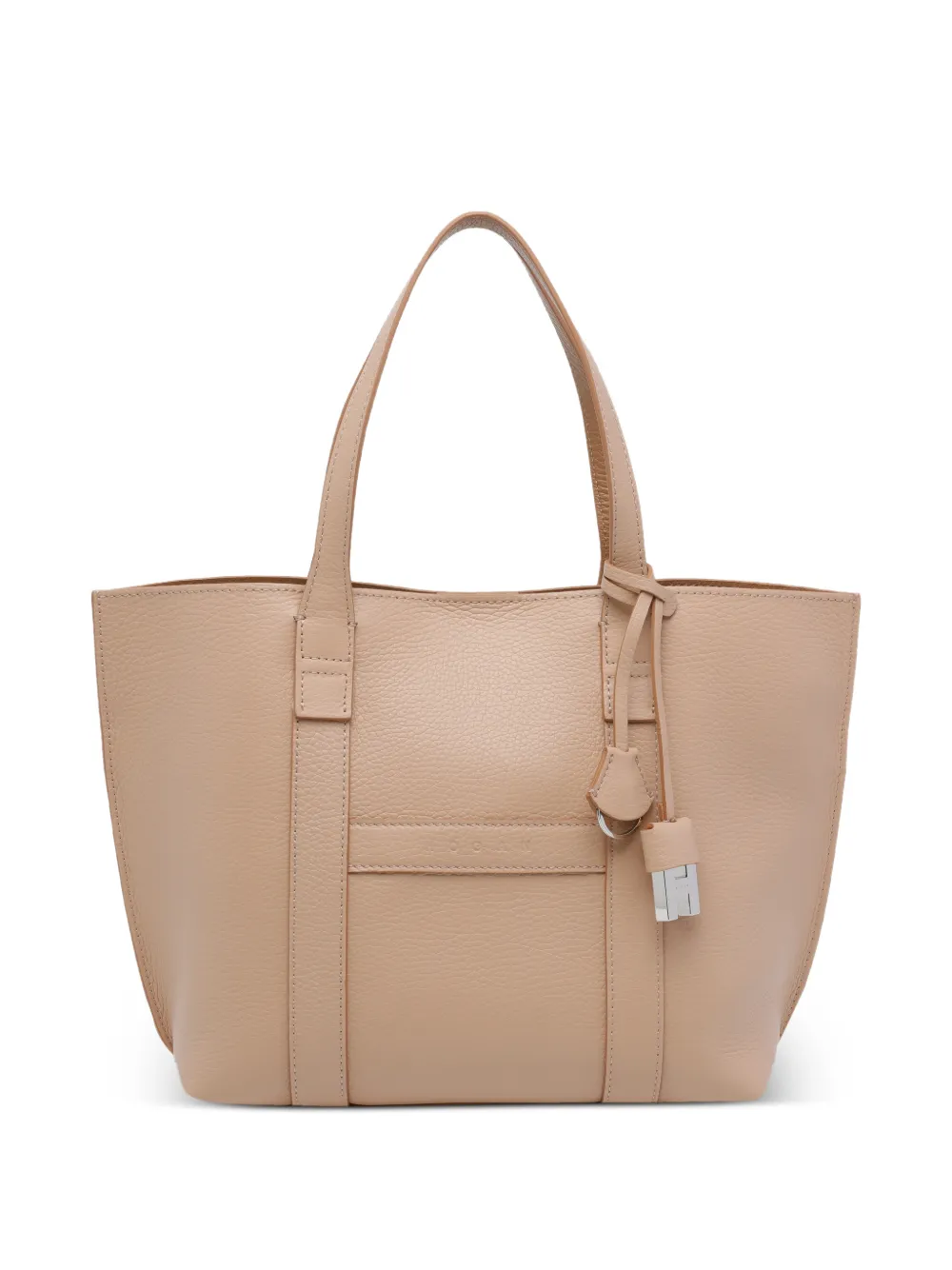 Hogan small Script leather shoulder bag - Toni neutri