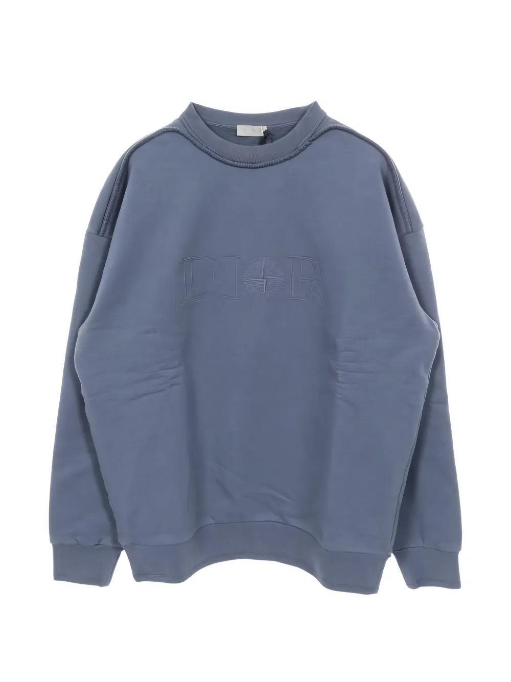Pre-owned Dior × Stone Island Vintage Logo Embroidery Sweatshirt In Blue