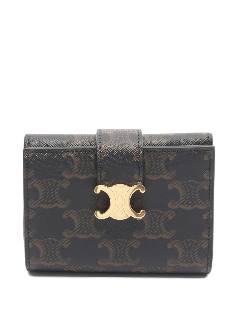 Celine Pre-Owned 2000s patterned-canvas trifold wallet - Nero