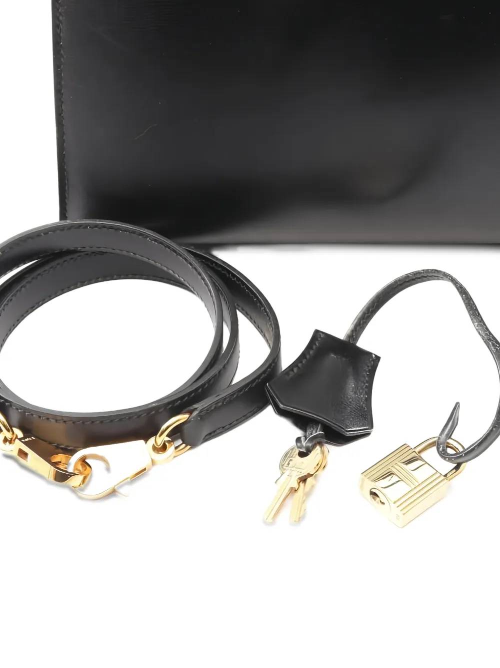 1996 Gold-Tone Hardware Leather Handbag