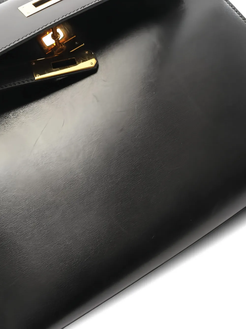 1996 Gold-Tone Hardware Leather Handbag